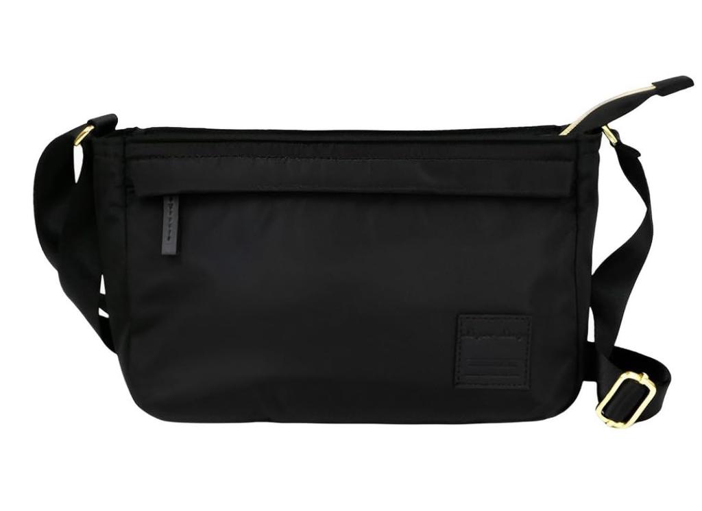 Shoulder water black [Legat Largo] bag, repellent, silky, LI-V0081, women's,