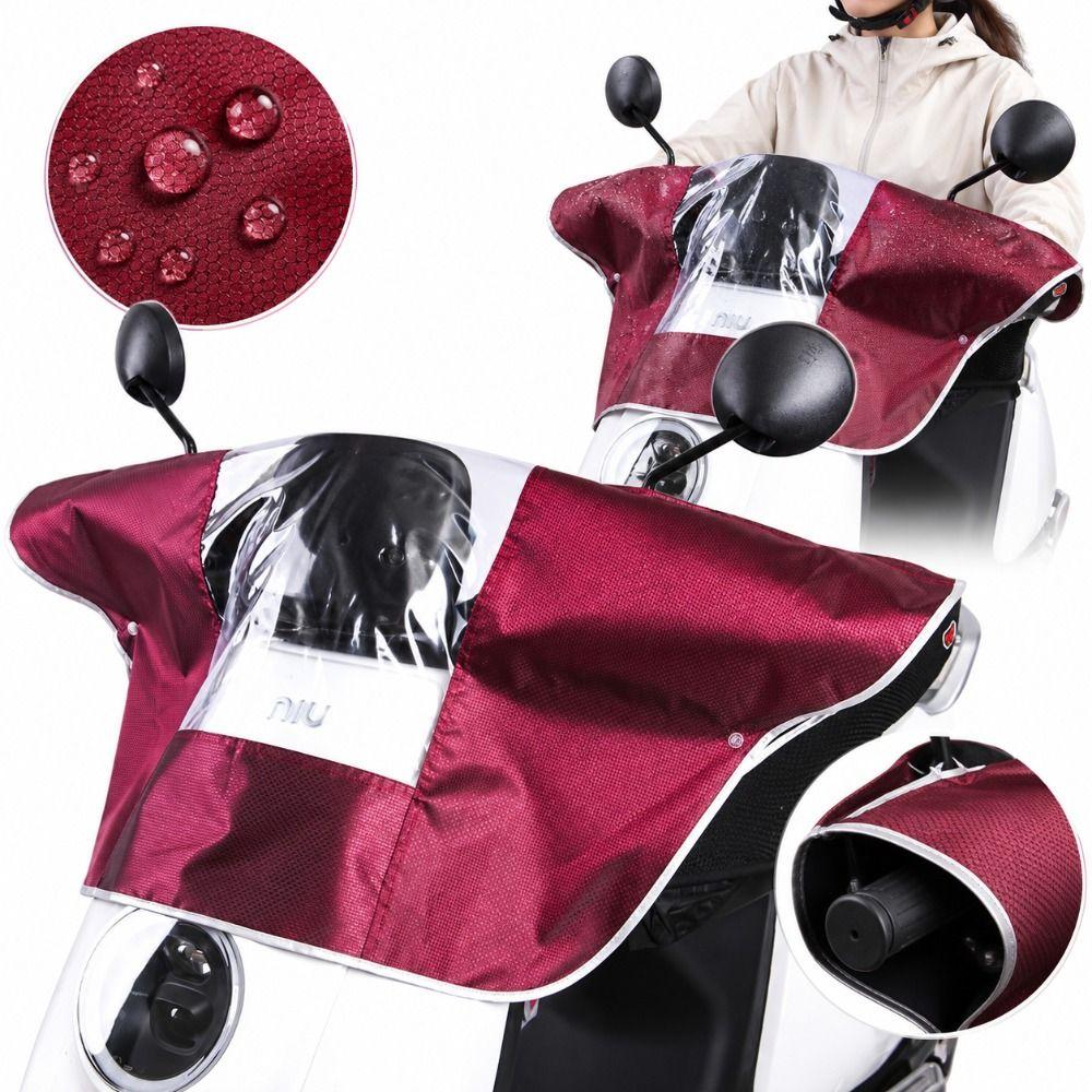 Waterproof Motorcycle Head Cover Clear Window Electric Motorcycle Cover  Daily Commuting