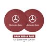 2pcs Car Coasters Anti-Slip Pad Cup Holder Mat Accessories For Mercedes Benz AMG A C E S G Class W201 W210 W108 W204 W205 W203 LU3