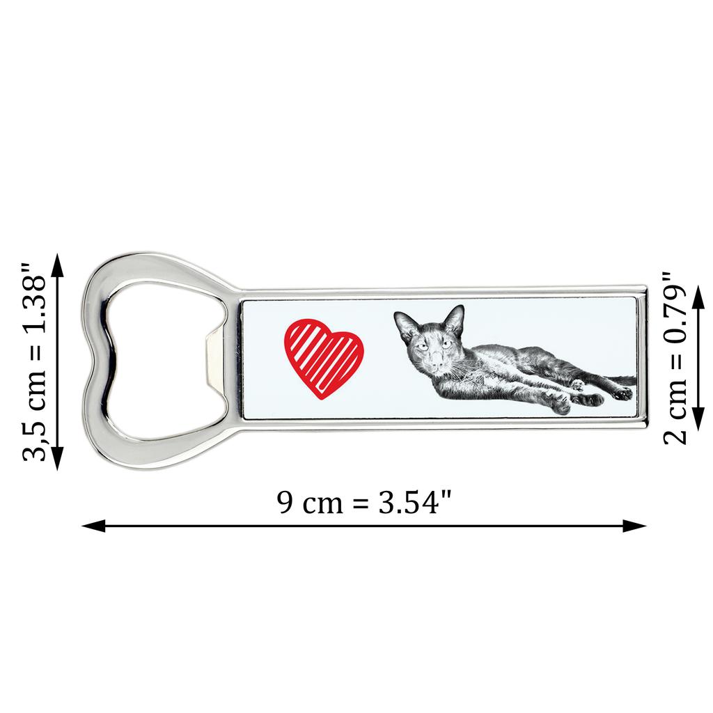 Havana Brown – Bottle opener with a cat, personalized fridge opener | Art-Dog