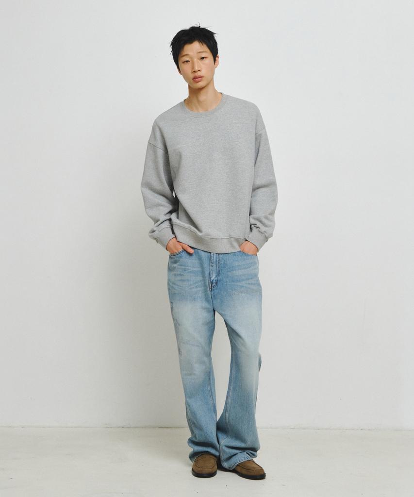 ENDOOR Distressed Repair Denim Pants (Light Blue)