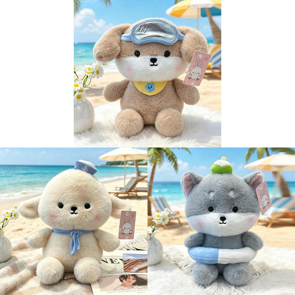 Plush Dog Collectors Edition Toy With Soft Short Pile For Kids And Gift Giving