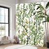 Plant And Birds Bathroom Shower Curtain Dwarf Waterproof Fabric Bathroom Curtain With 12 Hooks Sunflower Home Deco Free Ship