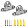 Small Lifting Pulley Set Reduce Friction Quiet Bearing Cable Pulley Set Stainless Steel Pulley Perfect for Heavy Items