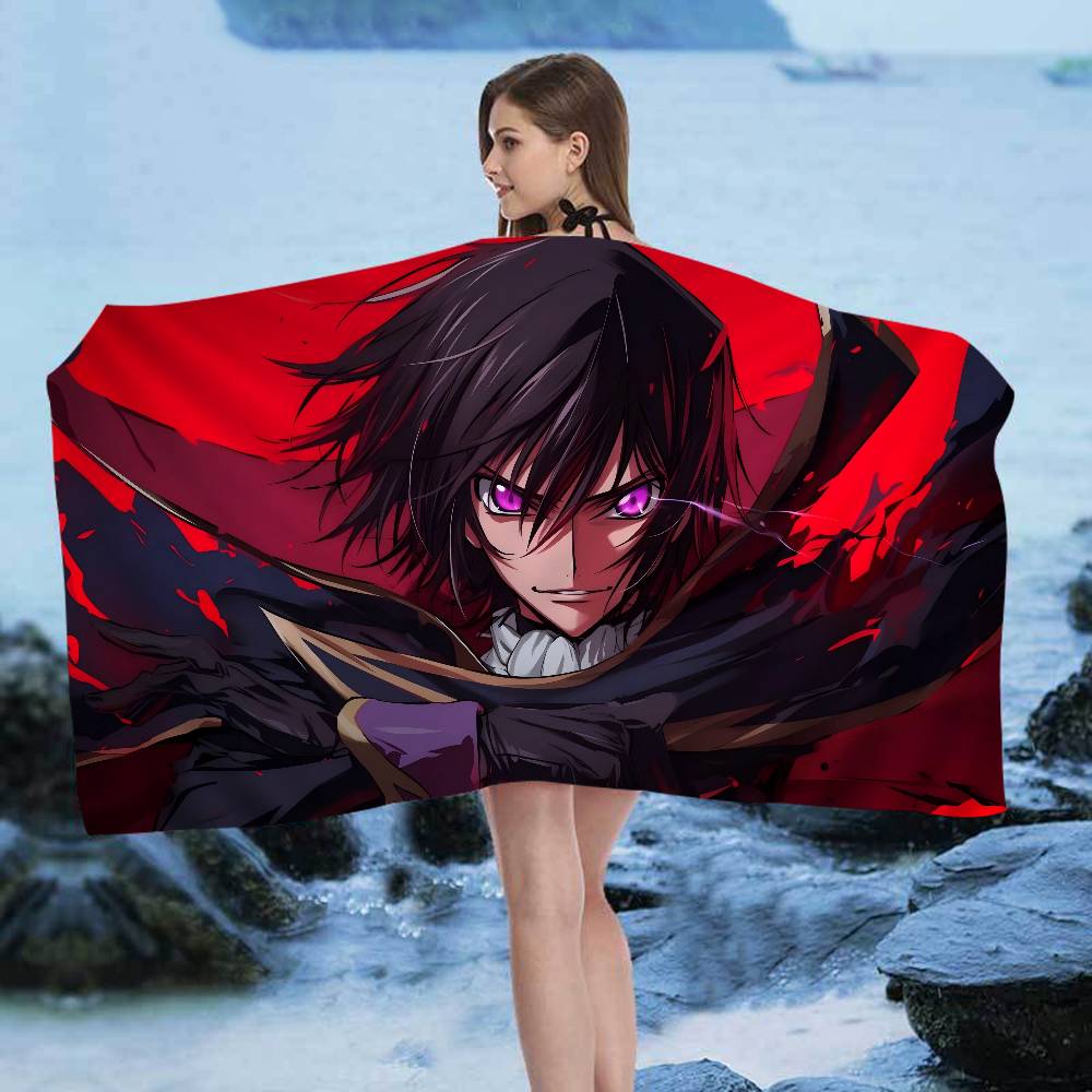 C-Code-Geass L-Lelouch Microfiber Beach Towel Absorbent Quick Dry Soft Yoga Swimming Resort Mountain Climbing Towel