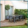 Shade sail sunshade white canopy awning garden 5x5x7m