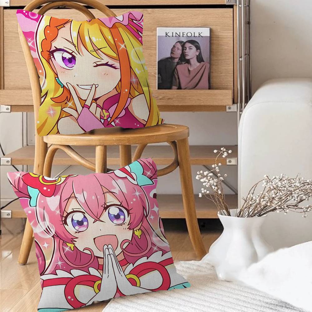 H-Healin'Good Pretty Cure Pillow Case Removable Washable Cushion Cover – All-Season Soft Linen