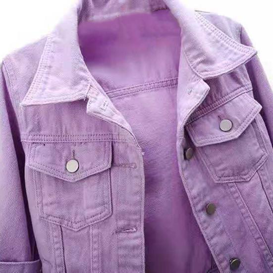 Women Coat Solid Color Slim Fit Close-fitting Young Style Wear-resistant Half Sleeve Buttons Single-breasted Easy to Match Women Jacket Female Clothes
