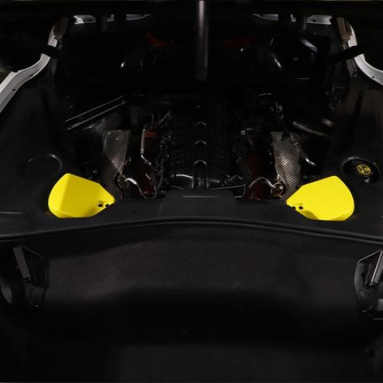 For Corvette C8  ABS Yellow Engine Bay Shock protection Panel Cover Trim