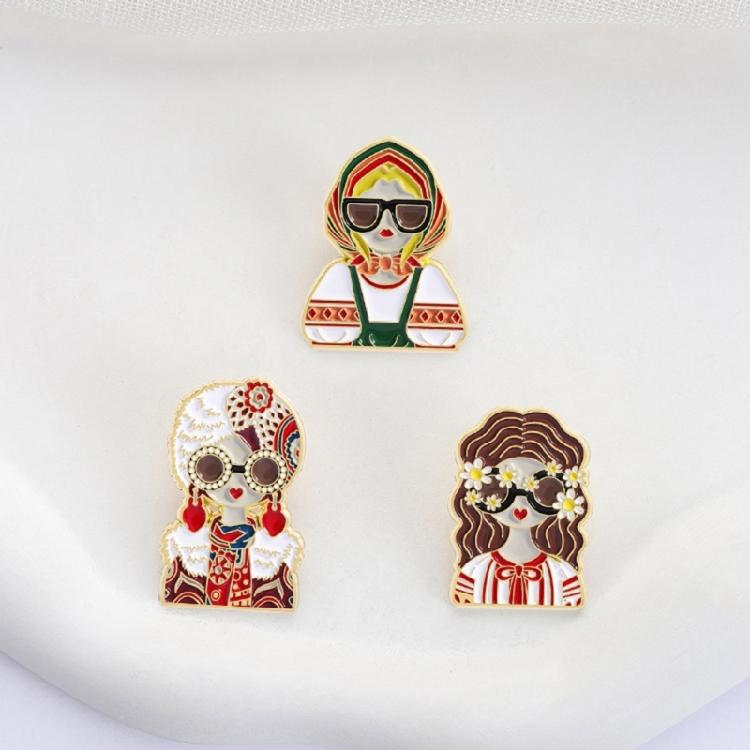 Zinklegierung Retro Cartoon Brosche Reversabzeichen Gesammelt Emaille Pin Schmuck Dekorative Accessoires Geschenk für Erwachsene