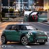 Metal die-cast 1/24 scale MINI COOPER car model simulated tire pulling back and moving forward Halloween gift