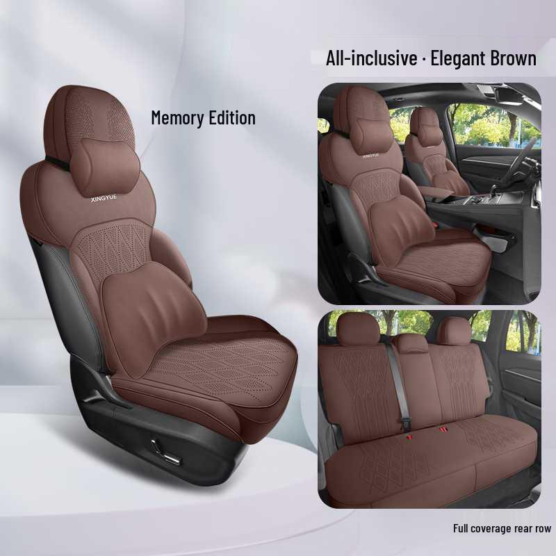 Geely Xingyue L Car Seat Cushion, Suede Half Cover, Fits 25 Models, All-Season, 5-Seat