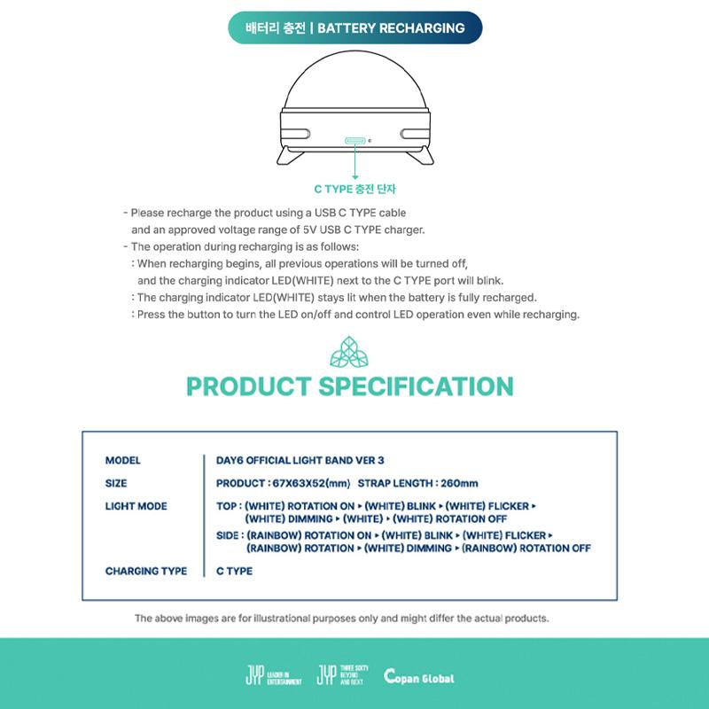 DAY6 OFFIZIELLES LICHTBAND VER 3 (2 OPTIONEN)