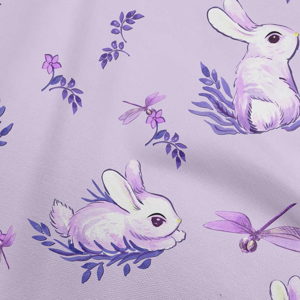 oneOone Cotton Flex Light Peach Fabric Kawai Dress Material Fabric Print Fabric By The Yard 40 Inch