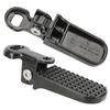 Electric Rear Pedals Aluminium Foldable Pegs Folding Footrest for Electric Scooter Electric Scooter Accessory Black