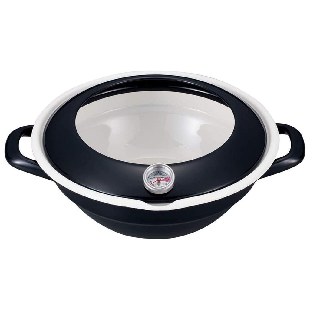 Fuji Enamel Tempura Pot BK 24cm BK TP-24