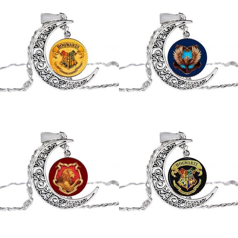 Harry Potter Retro Timeturner Necklace With Moonstone Pendant For Fans Special Characters Included