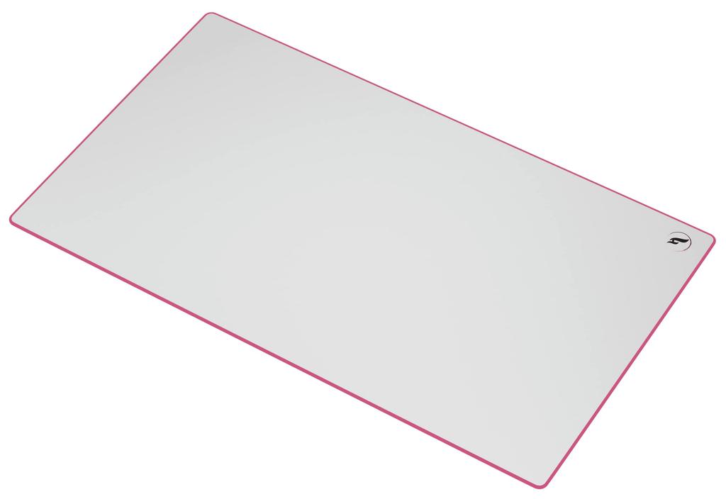 Odin ZeroGravity XXL Extended Gaming Mousepad XL Wide Stitched Edge Cloth Mousepad 36 inches x 18 inches Stitch - White/Pink