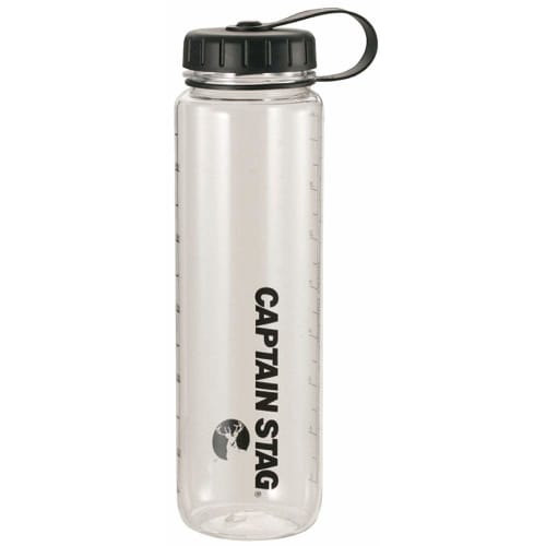 Captain Stag (CAPTAIN STAG) Water Bottle, Sports Bottle, 1000ml, Direct Drinking, with Rice Graduations, 6-cup Capacity, Black, UE-3394