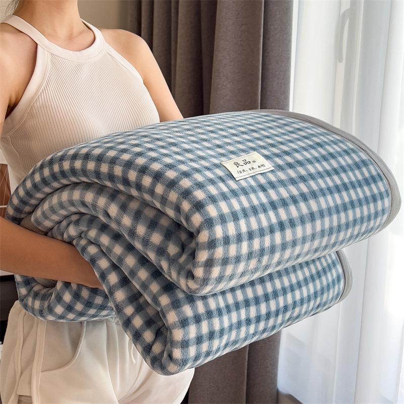 Thickened Muuji Flannel Milk Velvet Throw Blanket