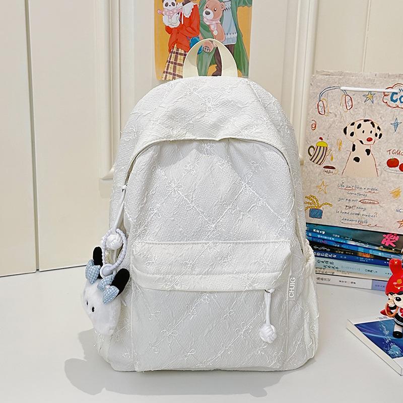 Girls backpack dopamine candy color junior high school students light shopping travel large capacity backpack