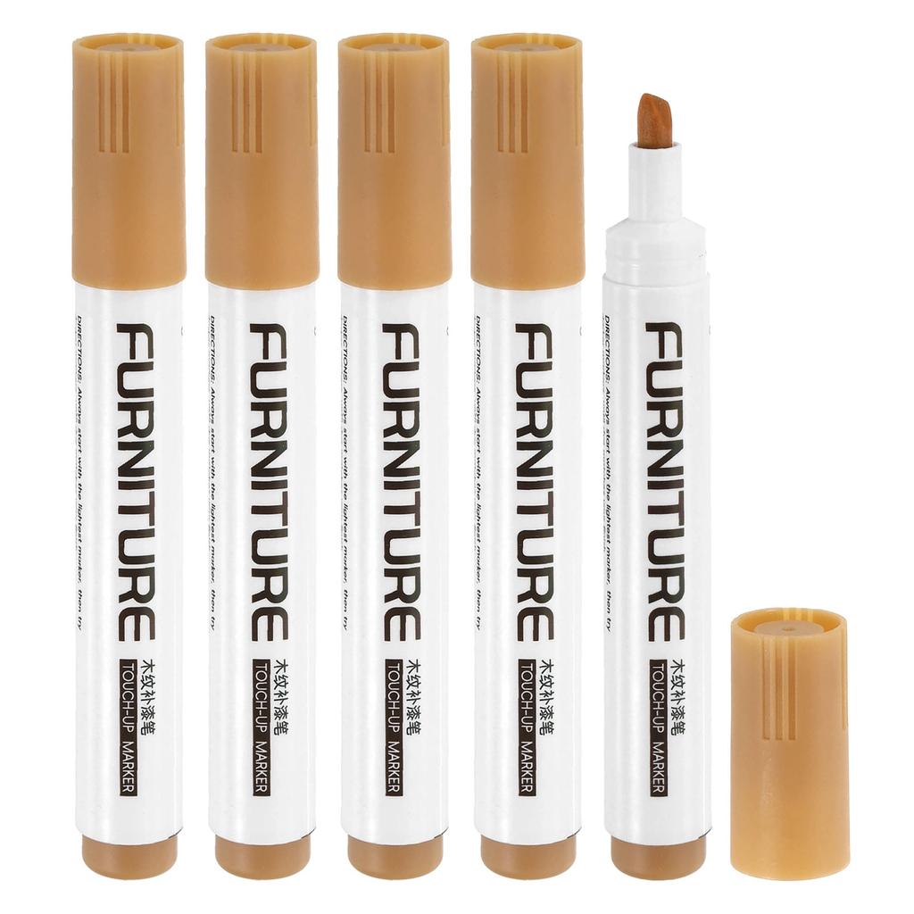 3/5Pcs Furniture Repair Kit Patch Paint Pens Wood Furniture Markers Touch Up Wood Filler Sticks for Scratches Wooden Floor Table