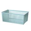 Plastic Storage Basket Rectangular Large Capacity Storage Container for Snacks Fruits Kitchen