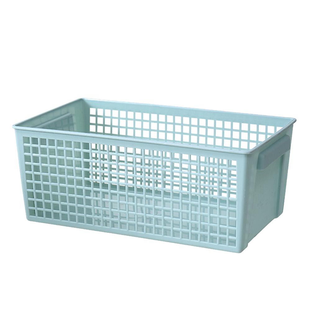 Plastic Storage Basket Rectangular Large Capacity Storage Container for Snacks Fruits Kitchen