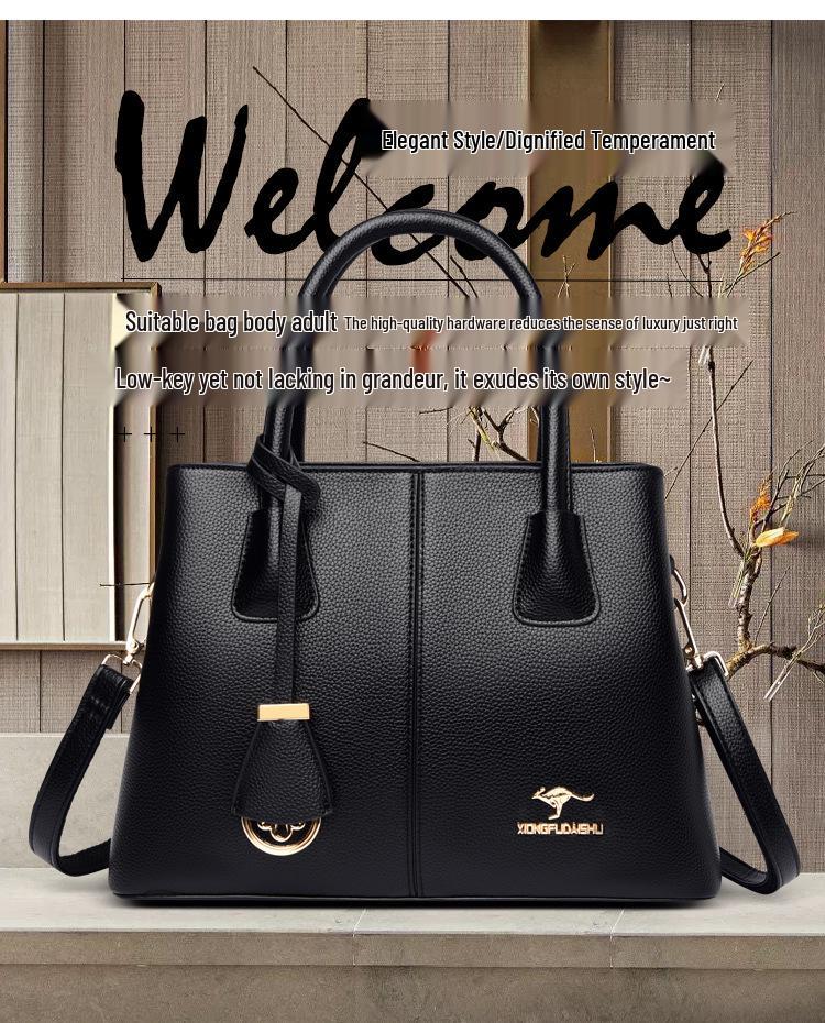 2025 Fashionable Women's Crossbody & Shoulder Bag - Large Capacity, Ideal for Middle-Aged Moms