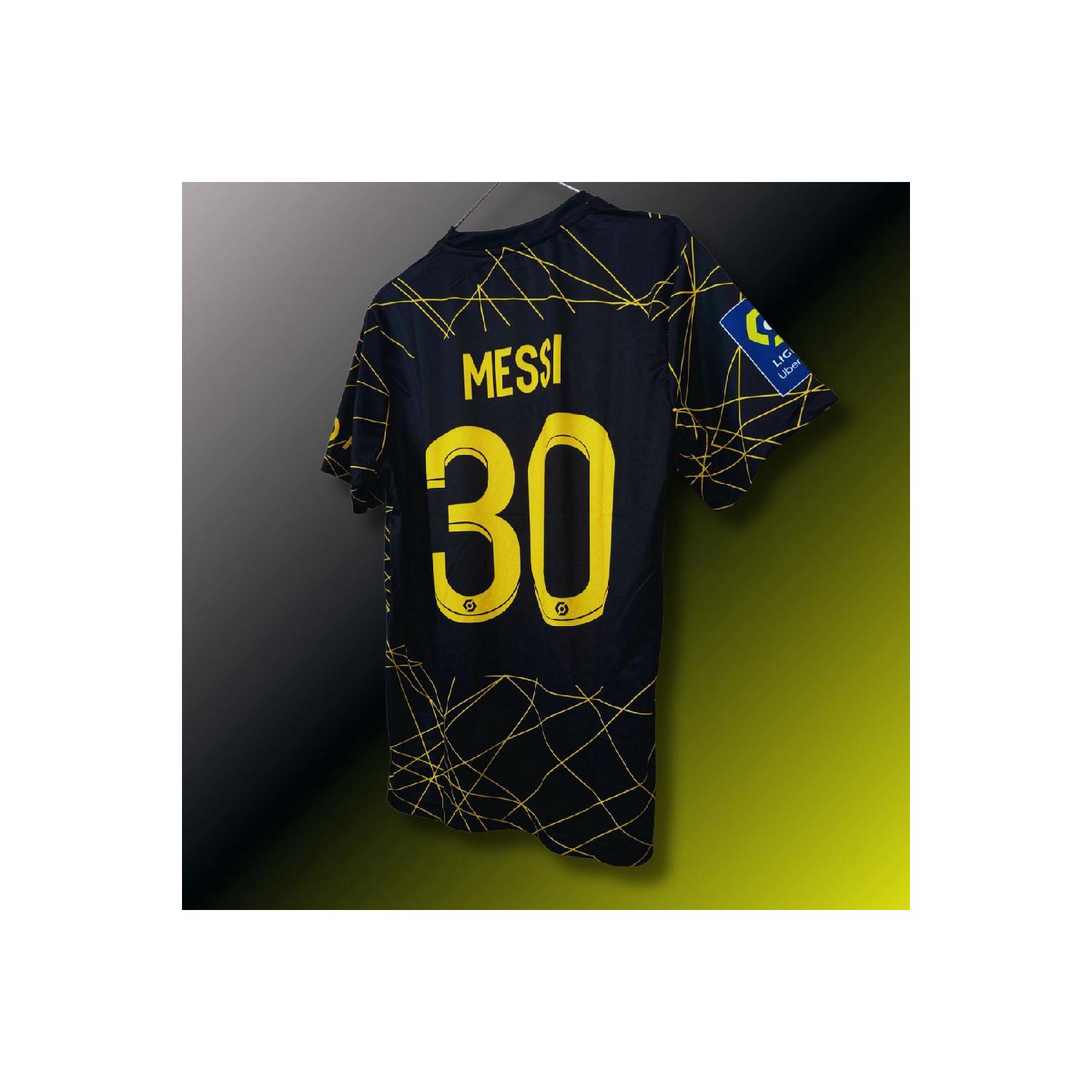 

Футбольная майка для взрослых Messi Psg специального дизайна (черный) S чистый