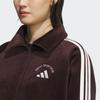 adidas Sportbekleidung Bonded Fleece Logo Schriftzug Sportlich Warm Locker Geschnitten Kurzer Stehkragen Raglanärmel Jacke Damenjacke KC0035