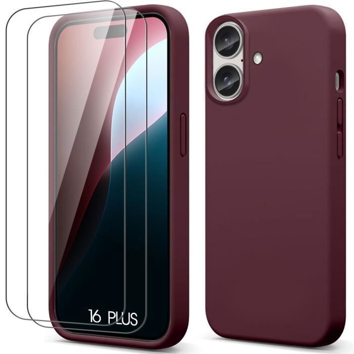 Coque de protection - BOOLING - pour iPhone 16 Plus - Silicone Souple - Antichoc - Anti-Rayures