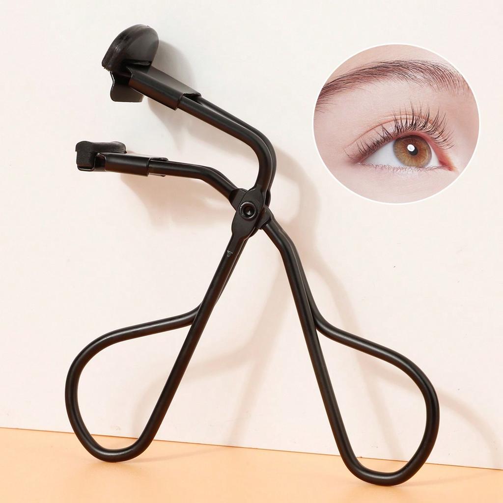 1pc Black/Silver White Curl Eyelash Curler Stainless Steel Eyelash Cosmetic Makeup Eyelash Curler Curling Eyelashes Tool