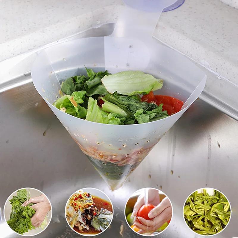 1 PCS Kitchen Sink Strainer Self-Standing Sink Filter Food Vegetable Sink Stopper Drain Filter Kitchen Anti-Blocking Accessories