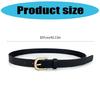 Simple Design PU Leather Skinny Belt Adjustable Waistband for Women Casual and Business Wear Formal Occasion Accessory
