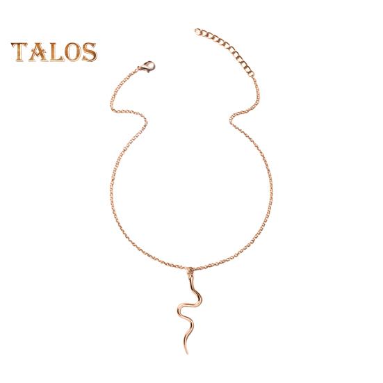 

Женское ожерелье с подвеской в виде змеи, регулируемое с удлиненной цепочкой, винтажное женское ожерелье на ключицу, повседневное, для выпускного вечера, вечеринки, поездок на работу, свитера, украшения на шею