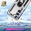 Coque pour Samsung Galaxy S23 FE - Argenté - Antichoc Renforcé - Support 360°