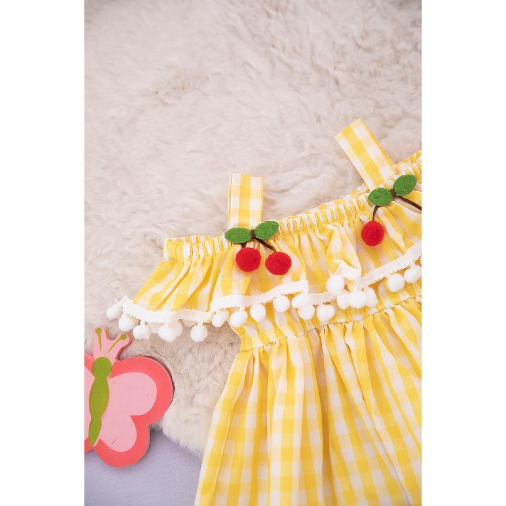 Baby Girl Cherry Strap Dress