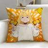 Anime Tis Time for Torture Princess Cushion Cover Soft  EasyWash Pillow Case  Versatile for Couch Bed Travel and Office