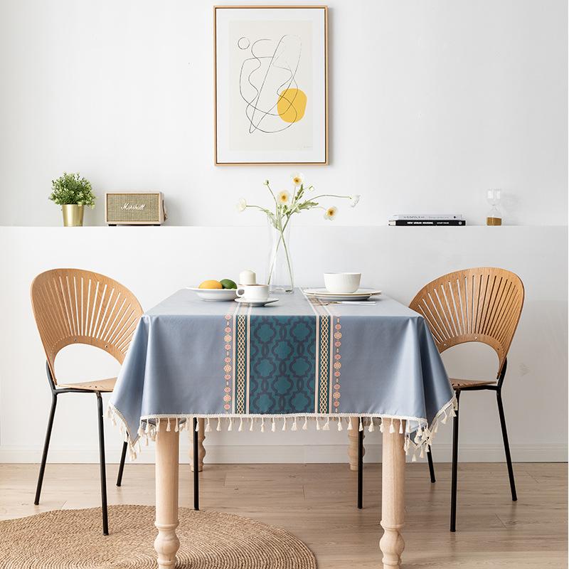 Simple Tablecloth Pvc Waterproof And Oilproof Disposable Printed Tablecloth Coffee Table Desk Table Tablecloth Dining Table