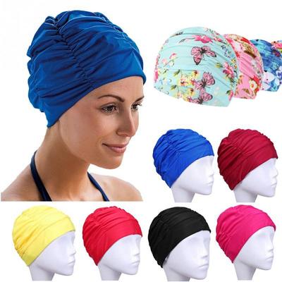 Sportaccessoires Eén maat Lang Haar Bescherming Zwemkap Zwembad Badmutsen Elastische Nylon Turban