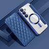 Business Leather Card Slot Folding Case For Samsung S25 Edge S24 FE S23 Ultra A56 A36 A16 A55  Wireless Charge Magnetic Clear Shockproof Phone Cover