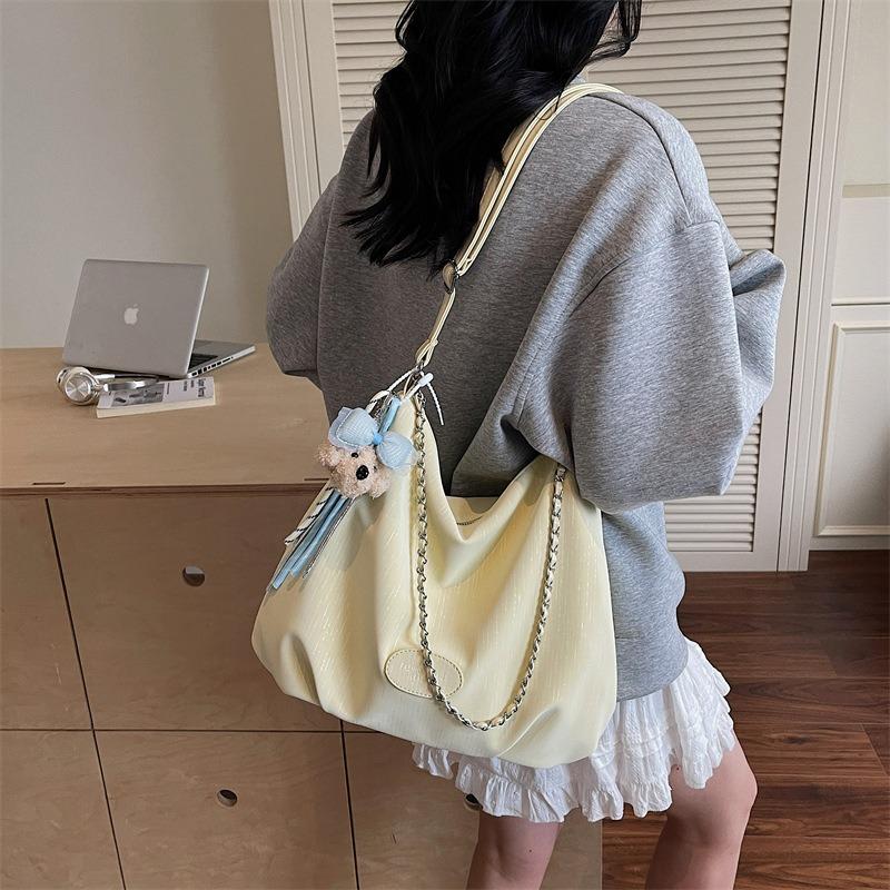 Large Capacity Tote Bag Women's New Summer Fashion Versatile Shoulder Bag High Sense Class Commuter Bag