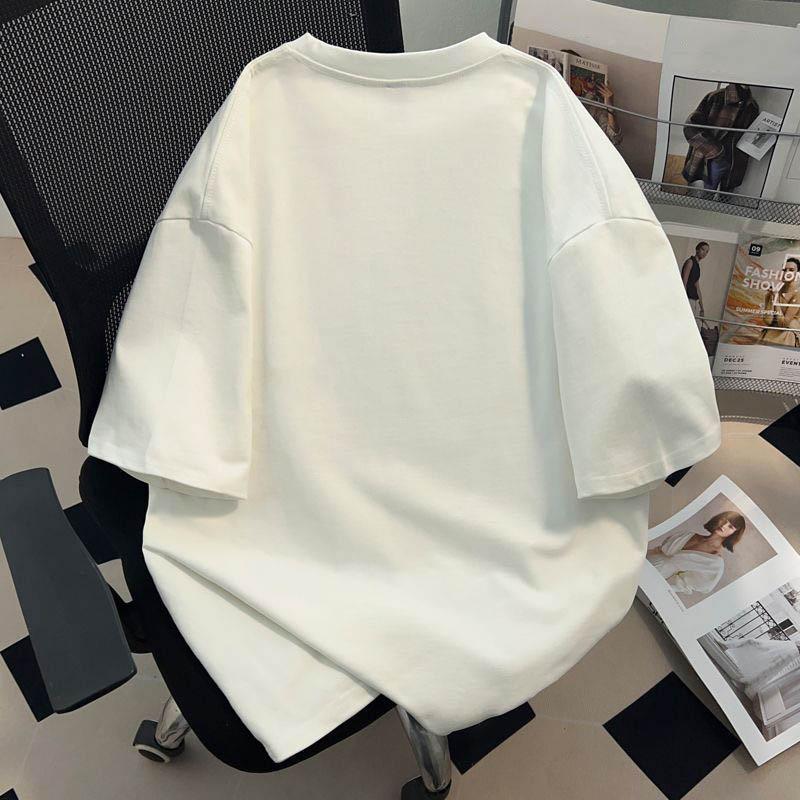 Tricou pentru femei de vară, mărime mare, bumbac, tricou moale, vrac, imprimat, casual, confortabil, pulover, tricou top