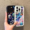 Cute Cartoon Astronaut Phone Cover Case for iPhone 17 Pro Max 17e 14 13 11 12 Pro 16 Air 15 Plus