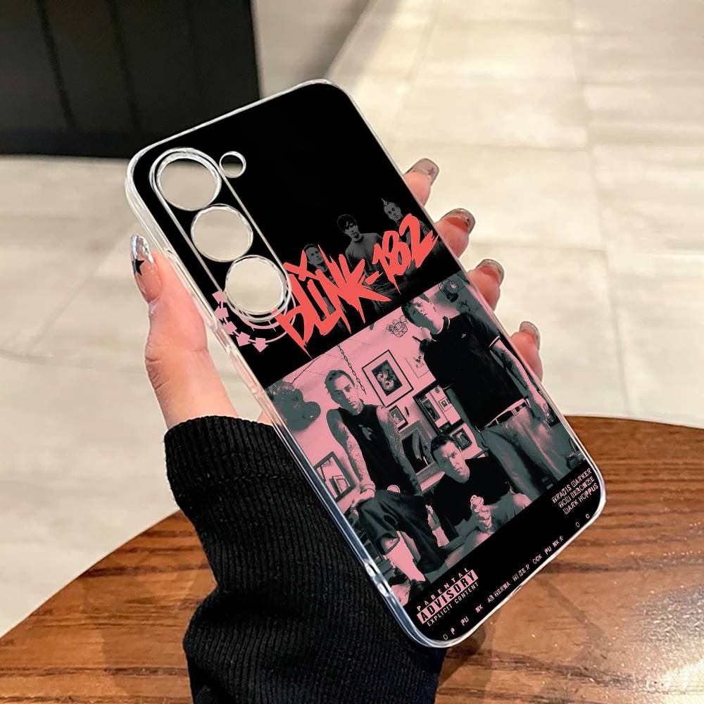 Punk B-Blink-182 Band Phone Case For SamsungA10,12,20,21S,30,31,40,50,51,52,70,71 Transparent Cover