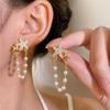 Letní plážové náušnice s hvězdicí pro ženy Boho modrá zlatá barva mořská hvězda šperky sváteční dovolená výrazné doplňky