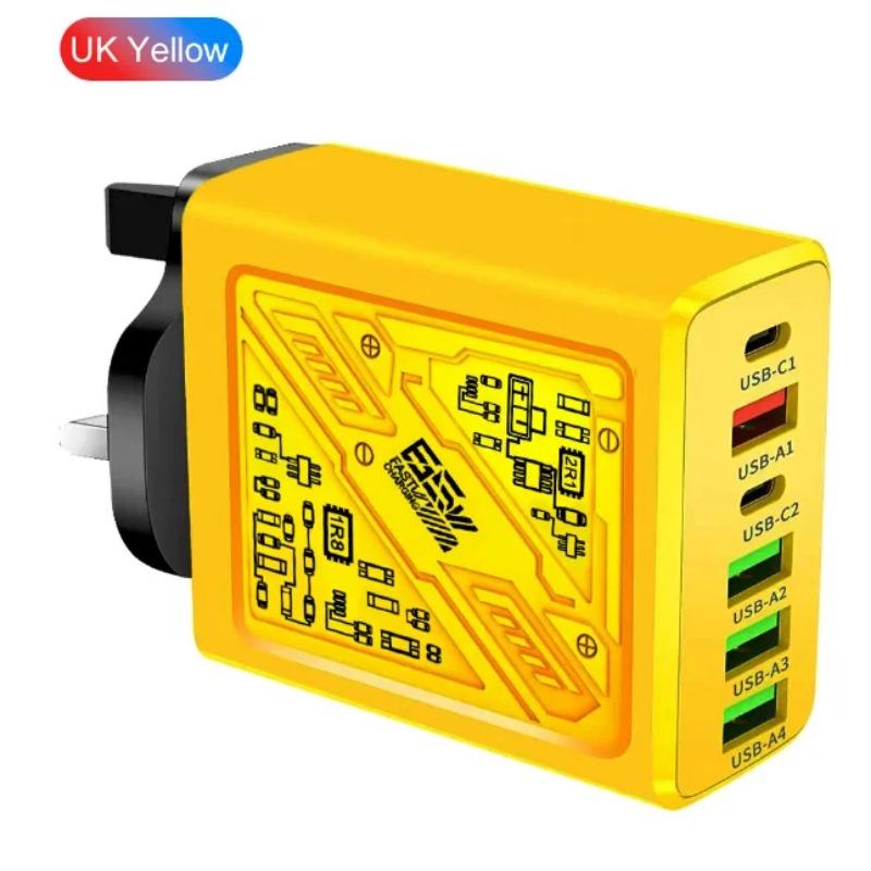 65W USB-Ladegerät Typ C Schnellladekabel QC3.0 Reiseladegeräte für iPhone Samsung Xiaomi Handy-Adapter EU US UK Stecker