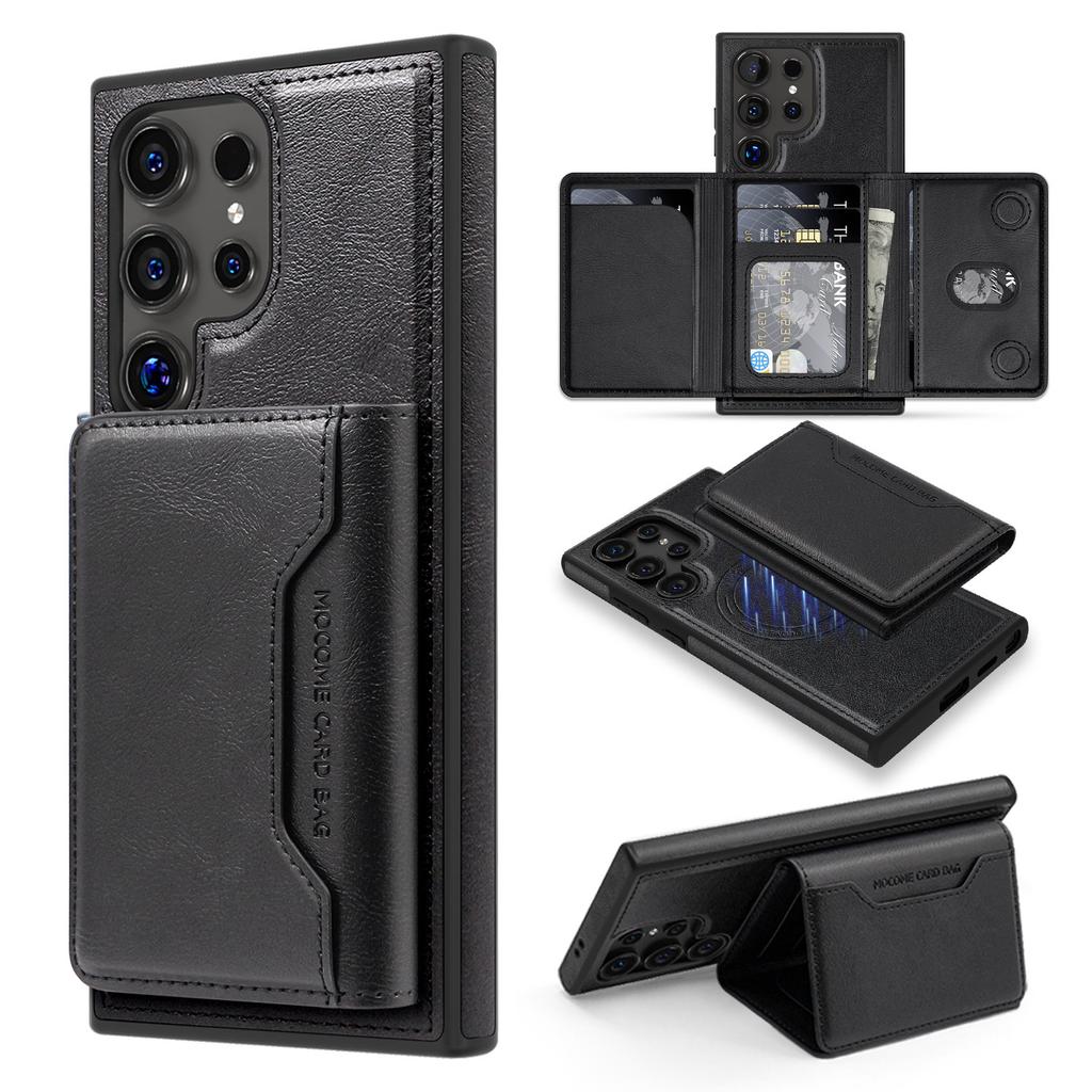 Suitable for Samsung S25 Ultra Mobile Phone Case S24 Multi Functional Powerful Magnetic Card Cover S23 Protection Case