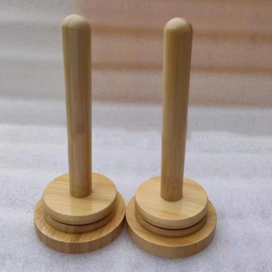 Yousheng Yarn Bracket Stand Portable Bamboo Wood Yarn Holder with Spinning Machine Bracket Yarn Organization Rack